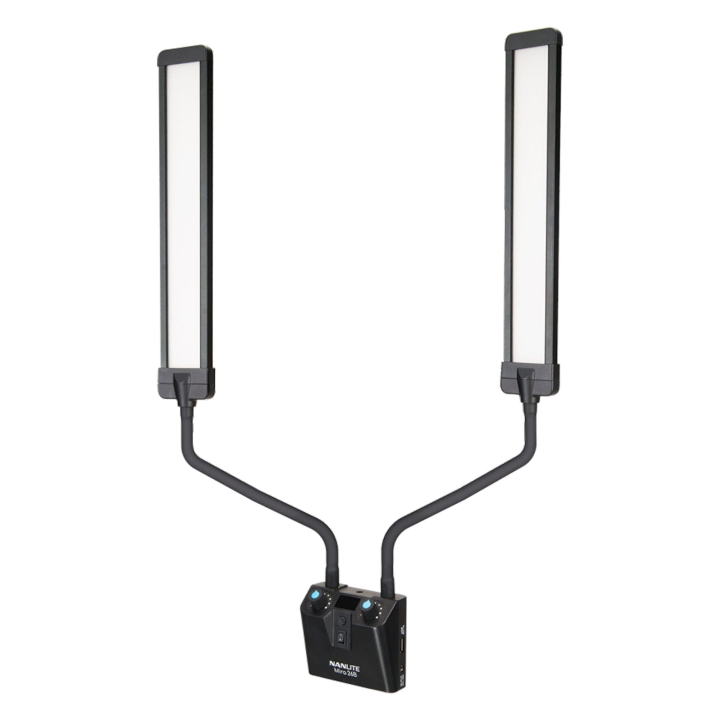 Nanlite Se 26B LED-lys med stativ, slankt panel, justerbar belysning til foto og video.