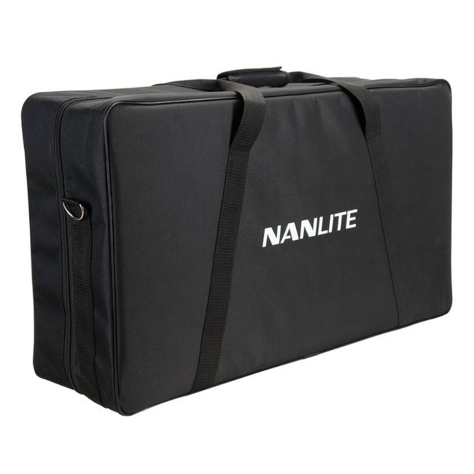Nanlite taske sorterer rektangulær med håndtag og hvid NANLITE-logo til LumiPad 25 LED-panel stativ 2-pak.