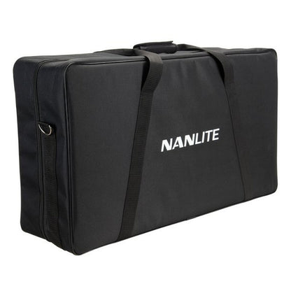 Nanlite taske sorterer rektangulær med håndtag og hvid NANLITE-logo til LumiPad 25 LED-panel stativ 2-pak.