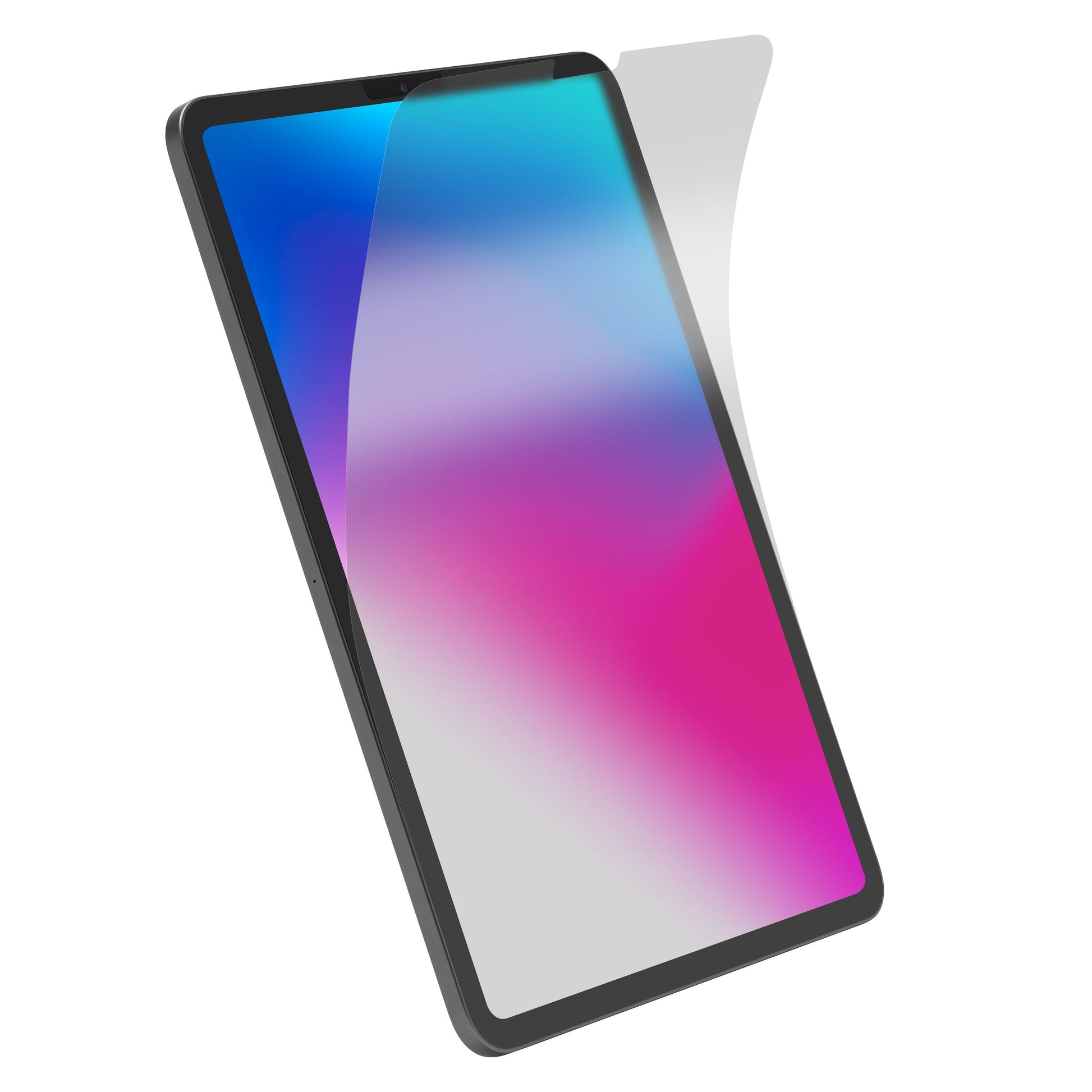 IPad Pro 11/Air 10,9 med Tegn og skriv Skærmbeskyttelse, delvist afpillet for papirlignende overflade til Apple Pencil.