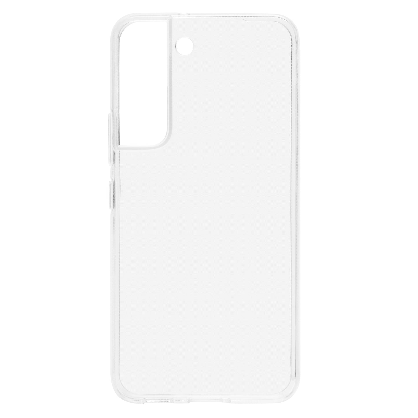 Linocell Second Skin mobilcover til Samsung Galaxy S22, transparent, præcise udskæringer til kamera og knapper.