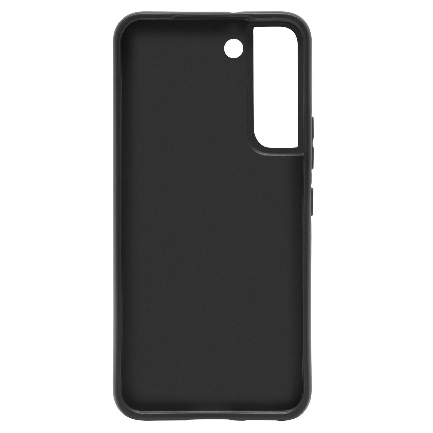 Second skin mobilcover til Samsung Galaxy S22 sort, antibakteriel, præcise udskæringer til kamera, flash og knapper.