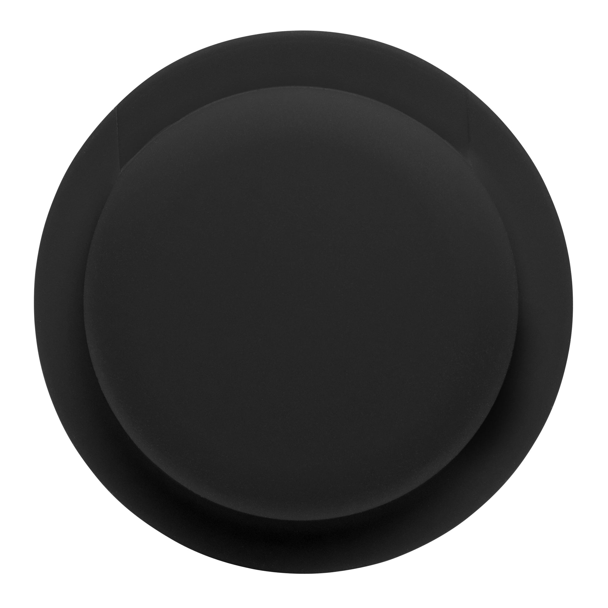 To matte sorte plader set oppefra, designet til Linocell Selvklæbende etui til Apple AirTag - Sort.