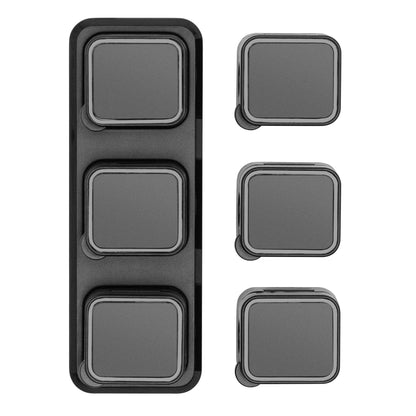 Luxorparts magnetisk kabelklemme med basplade sort 6-pakning til organisering af kabler på skrivebord.