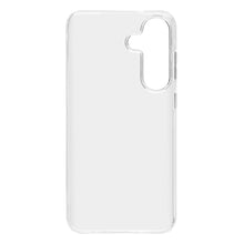 Linocell Second skin transparent tyndt cover til Samsung Galaxy S25 Plus med udskæringer til kamera og knapper.