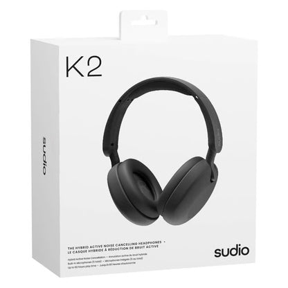 Sudio K2 trådløse over-ear-høretelefoner, Sort