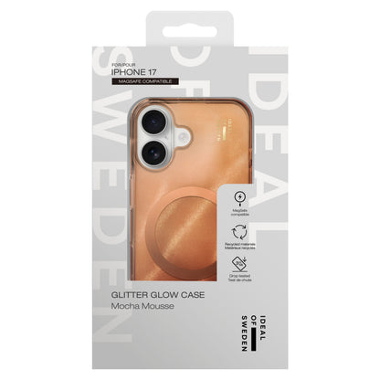 IDEAL OF SWEDEN Clear MagSafe Cover iPhone 17 Mocha Mousse, 3m dropbeskyttelse, genbrugsmateriale, logoæske.