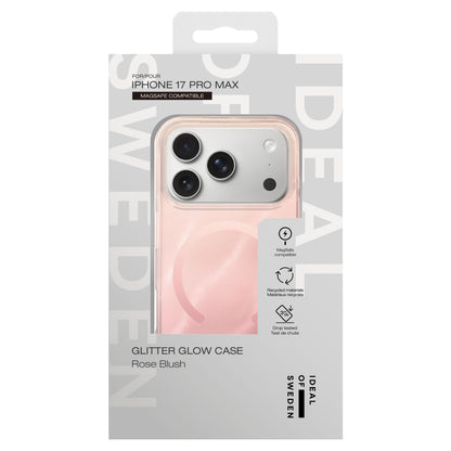 IDEAL OF SWEDEN Clear MagSafe Cover iPhone 17 Pro Max Rose Blush semitransparent lyserød, stødbeskyttelse, MagSafe.