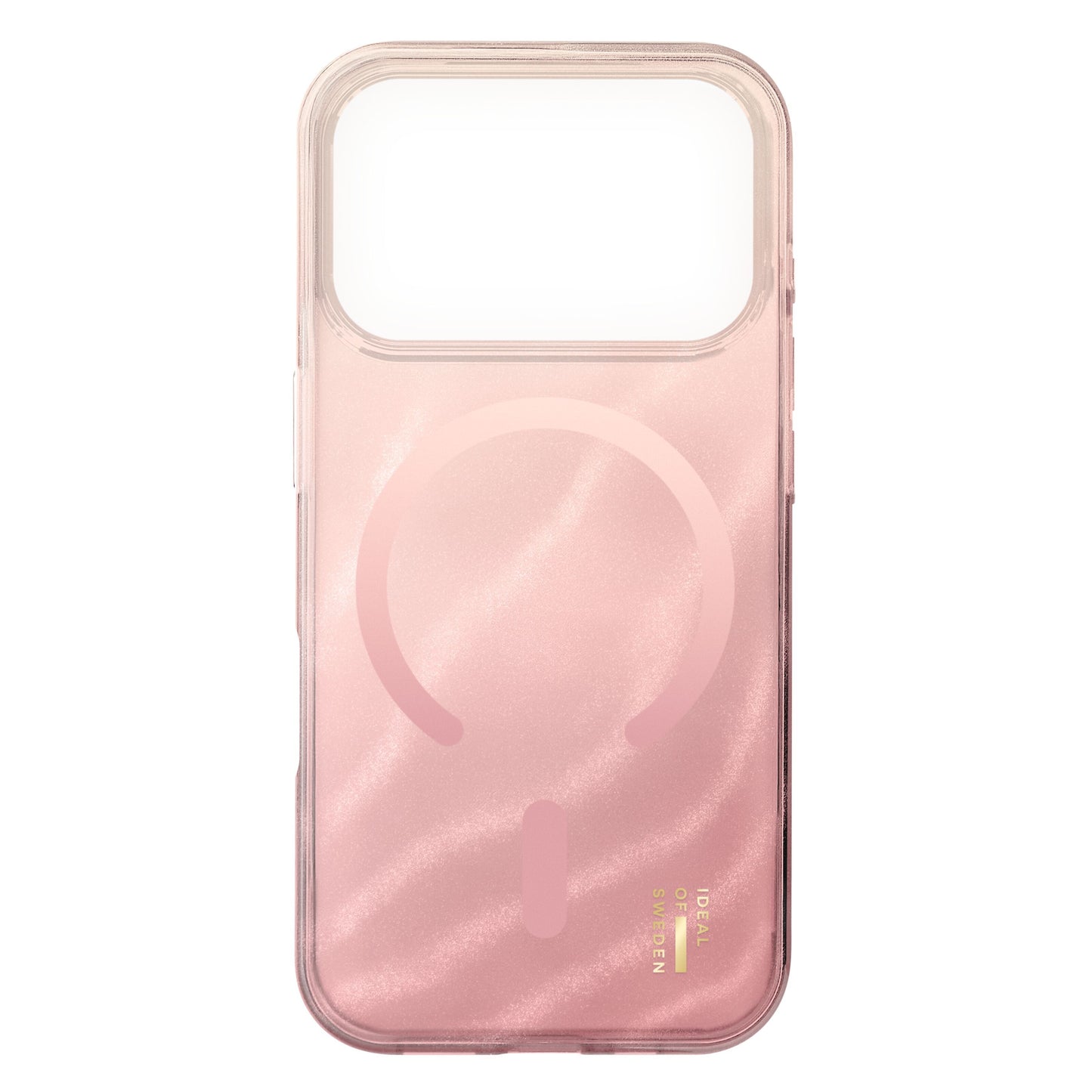 IDEAL OF SWEDEN Clear MagSafe cover til iPhone 17 Pro Rose Blush, gennemsigtig beskyttelse, magnetring, MagSafe kompatibel.