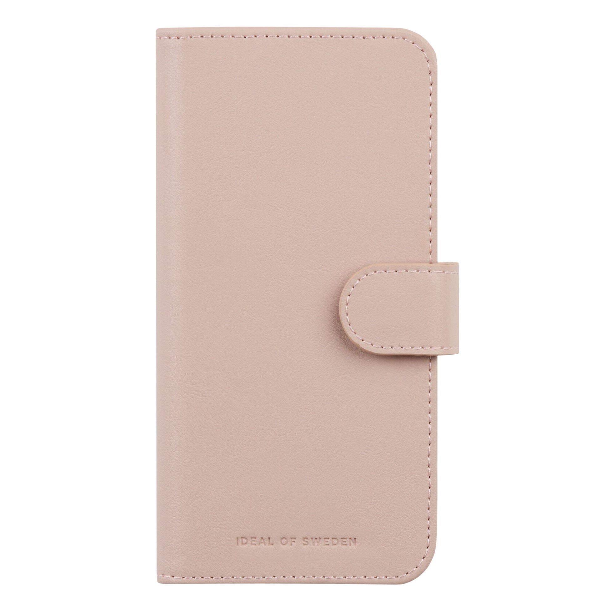 IDEAL OF SWEDEN Magnet Wallet+ pungcover til Samsung Galaxy S25 i pink, dyrefrit materiale, flaplukning, logo nederst.