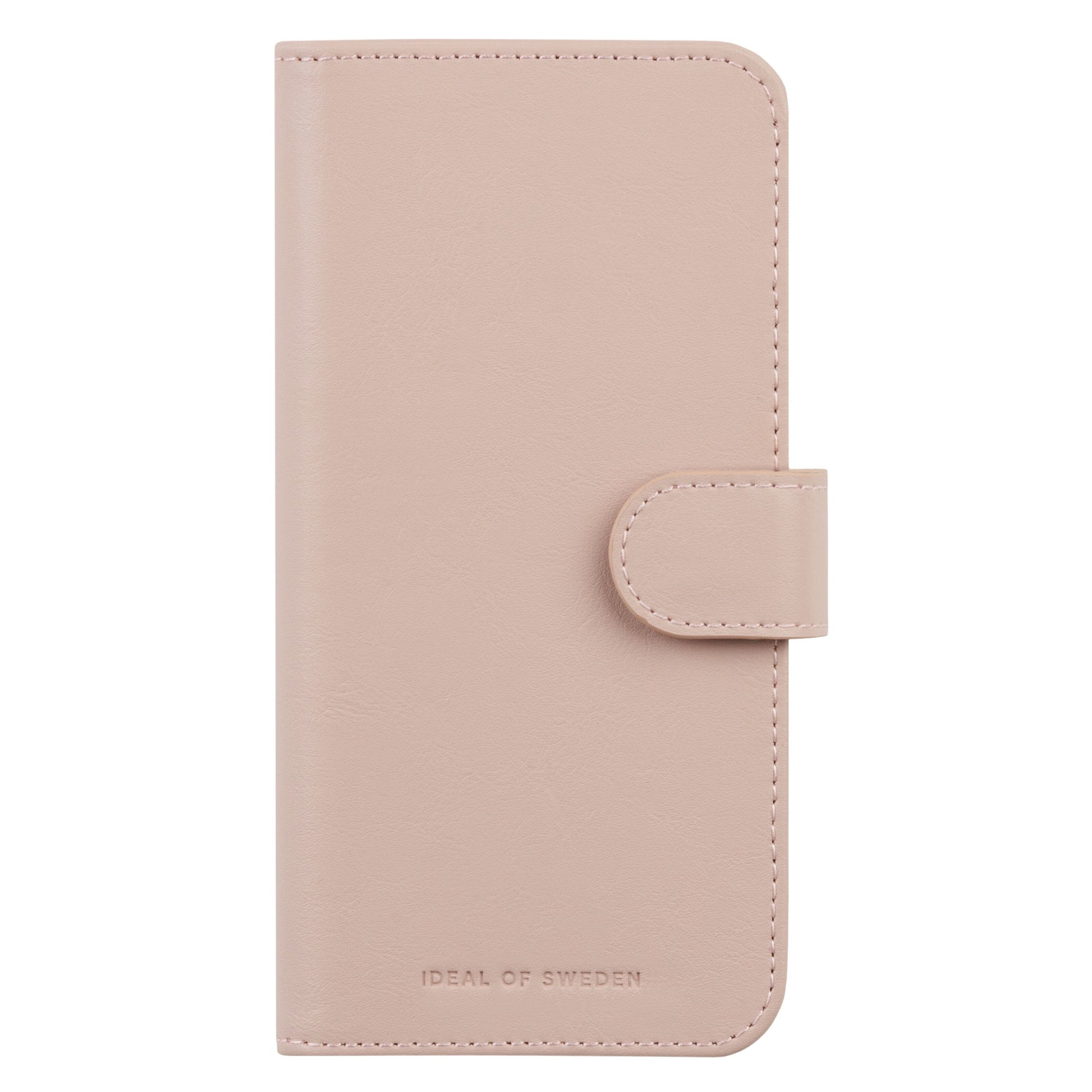 IDEAL OF SWEDEN Magnet Wallet+ pungcover til Samsung Galaxy S26 i lyserødt faux læder med magnetlukning og præget logo.