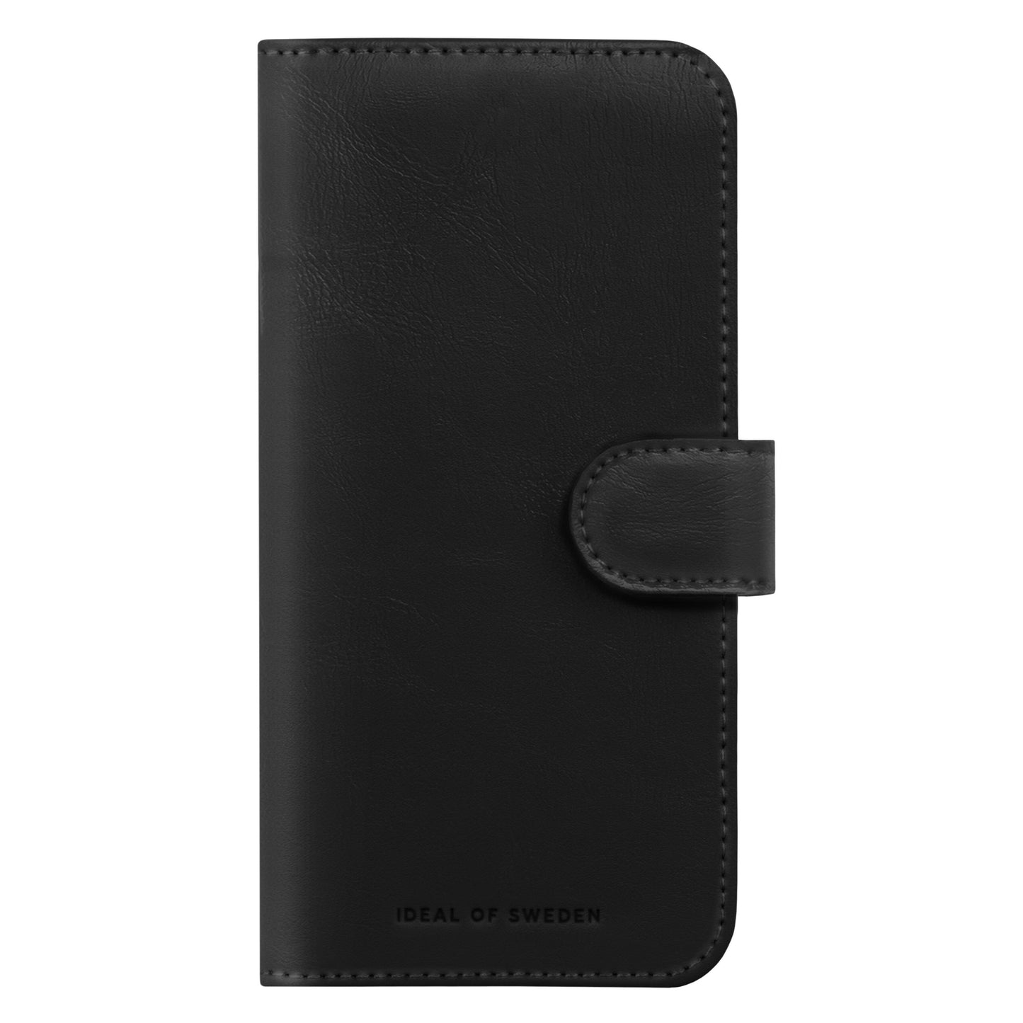 IDEAL OF SWEDEN Magnet Wallet+ læder pungcover sort til Samsung Galaxy S26 Ultra med magnetluk og præget logo nederst.