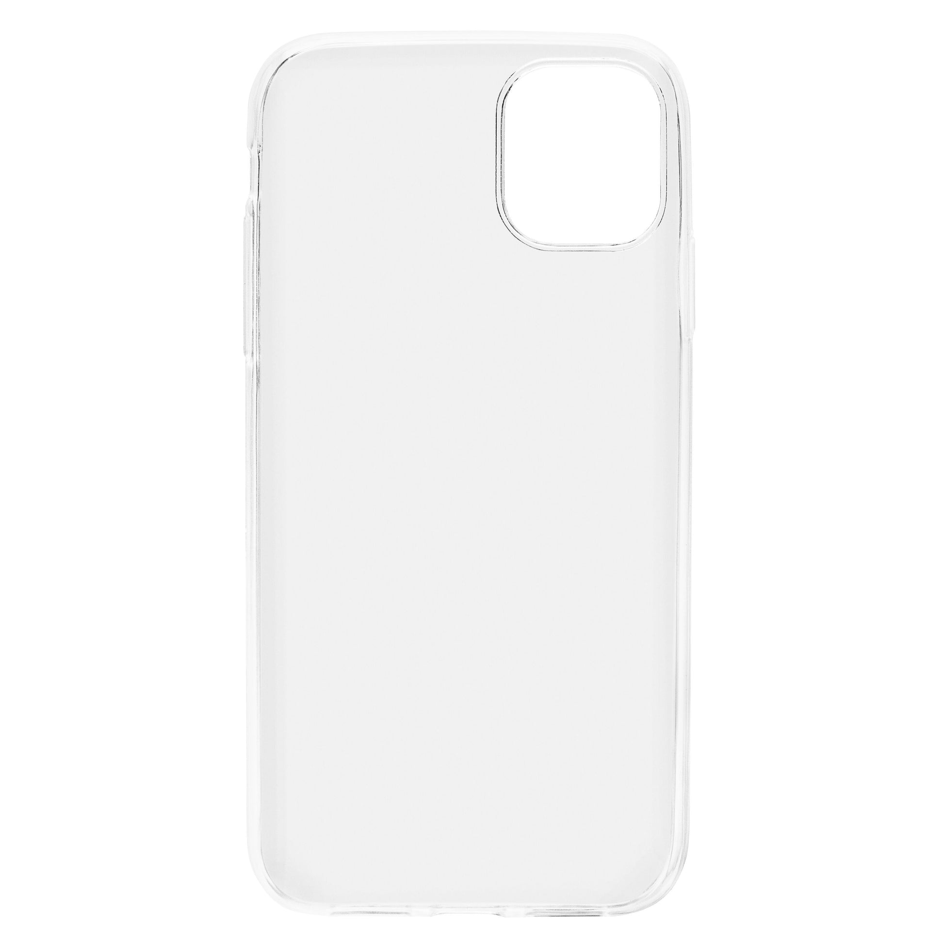 Second skin 2.0 mobilcover til iPhone 11/XR gennemsigtigt med afrundede hjørner og præcis udskæring til kamera.