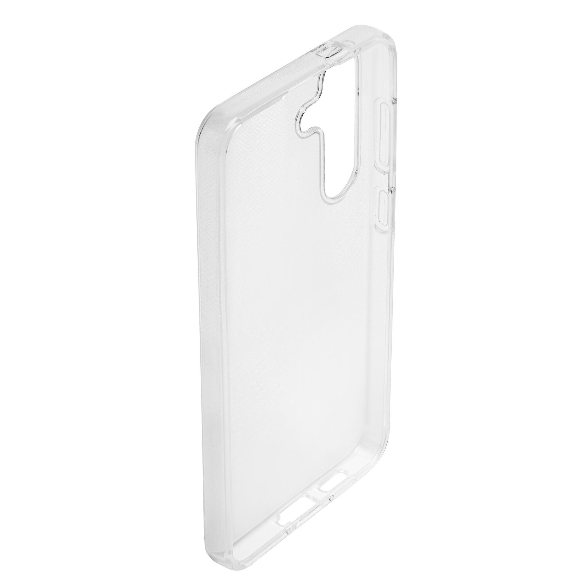 Second skin mobilcover til Samsung Galaxy S24, transparent, ekstra tyndt med præcise udskæringer til kamera, knapper og porte.