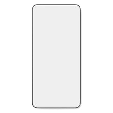 Lysegrå skærmbeskyttelse med afrundede hjørner og sort kant til Galaxy S24, model Elite Extreme.