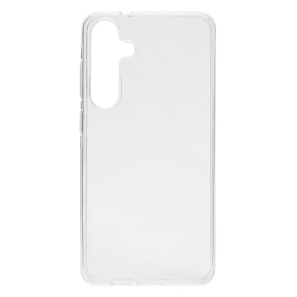 Linocell Second Skin mobilcover til Samsung Galaxy S24 Plus transparent fleksibel med præcise kamera- og knapudskæringer.