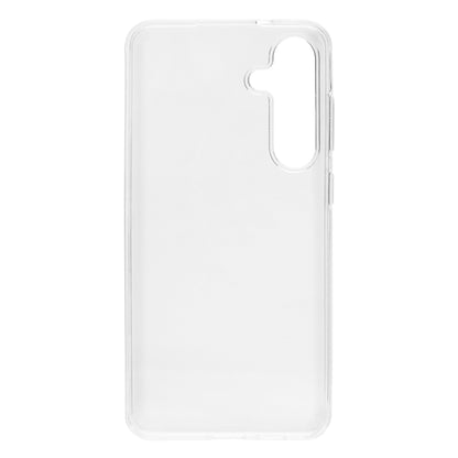 Linocell Second Skin mobilcover til Samsung Galaxy S24 Plus transparent fleksibelt cover med udskæringer til kamera og knapper.