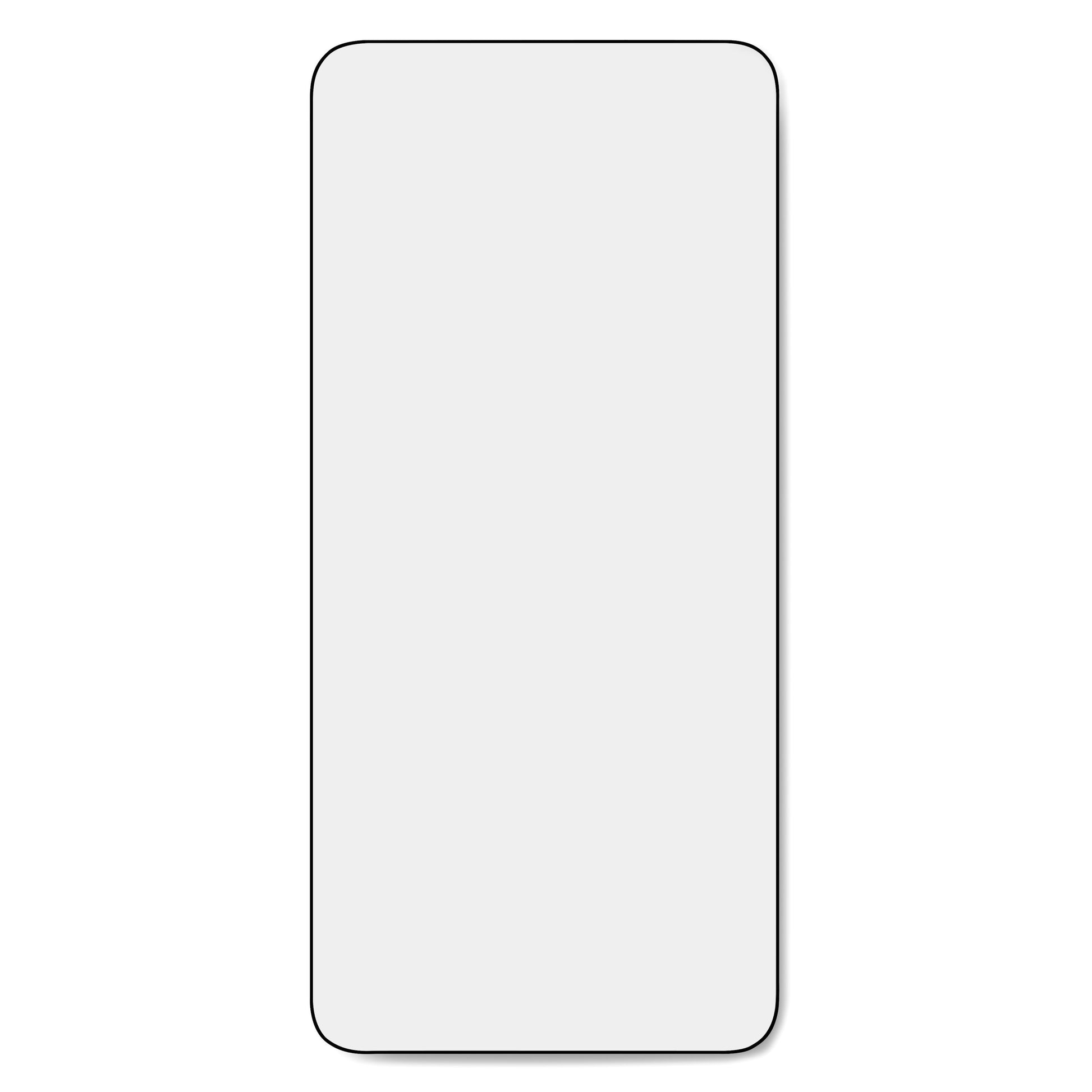 Linocell Elite Extreme skærmbeskyttelse til Galaxy S24 Plus, tynd sort kant, lys grå midte, afrundede hjørner.
