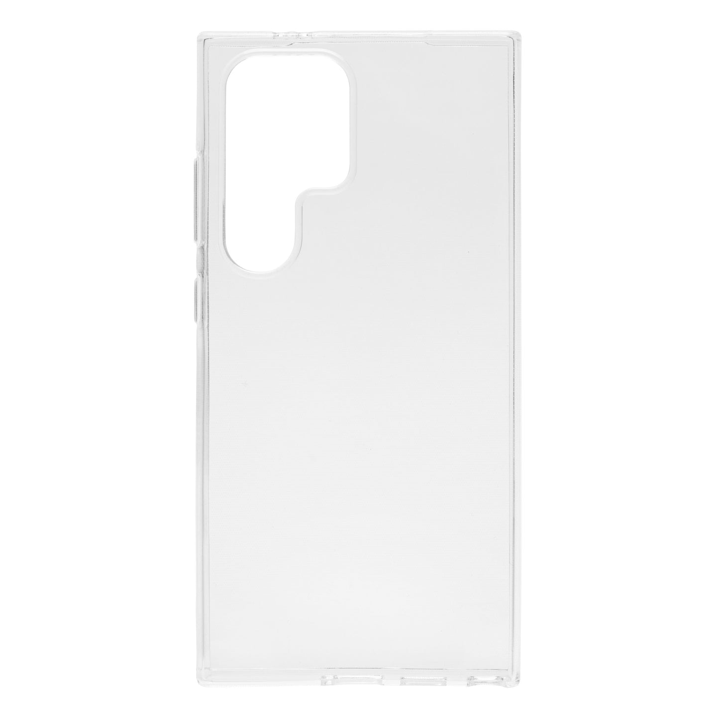Linocell Second Skin mobilcover til Samsung Galaxy S24 Ultra, gennemsigtigt og tyndt med udskæringer til kamera og knapper.