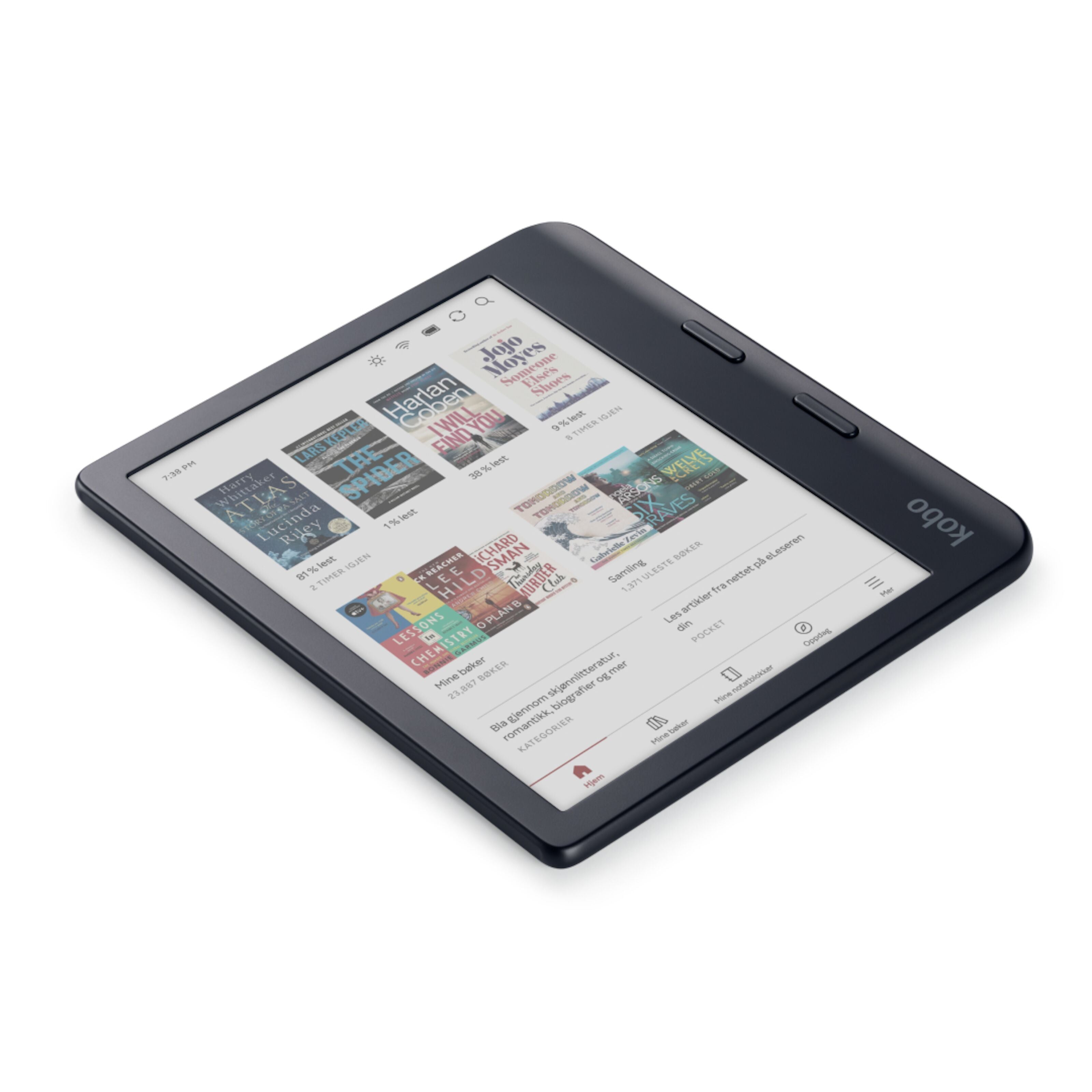 Kobo Libra Colour læseplade 7 tommer - Sort – AV-Cables.dk