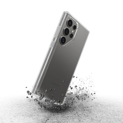 Otterbox Symmetry Robust cover til Galaxy S24 Ultra Transparent beskytter telefonen mod stød og støv, tydeligt robust klar design.
