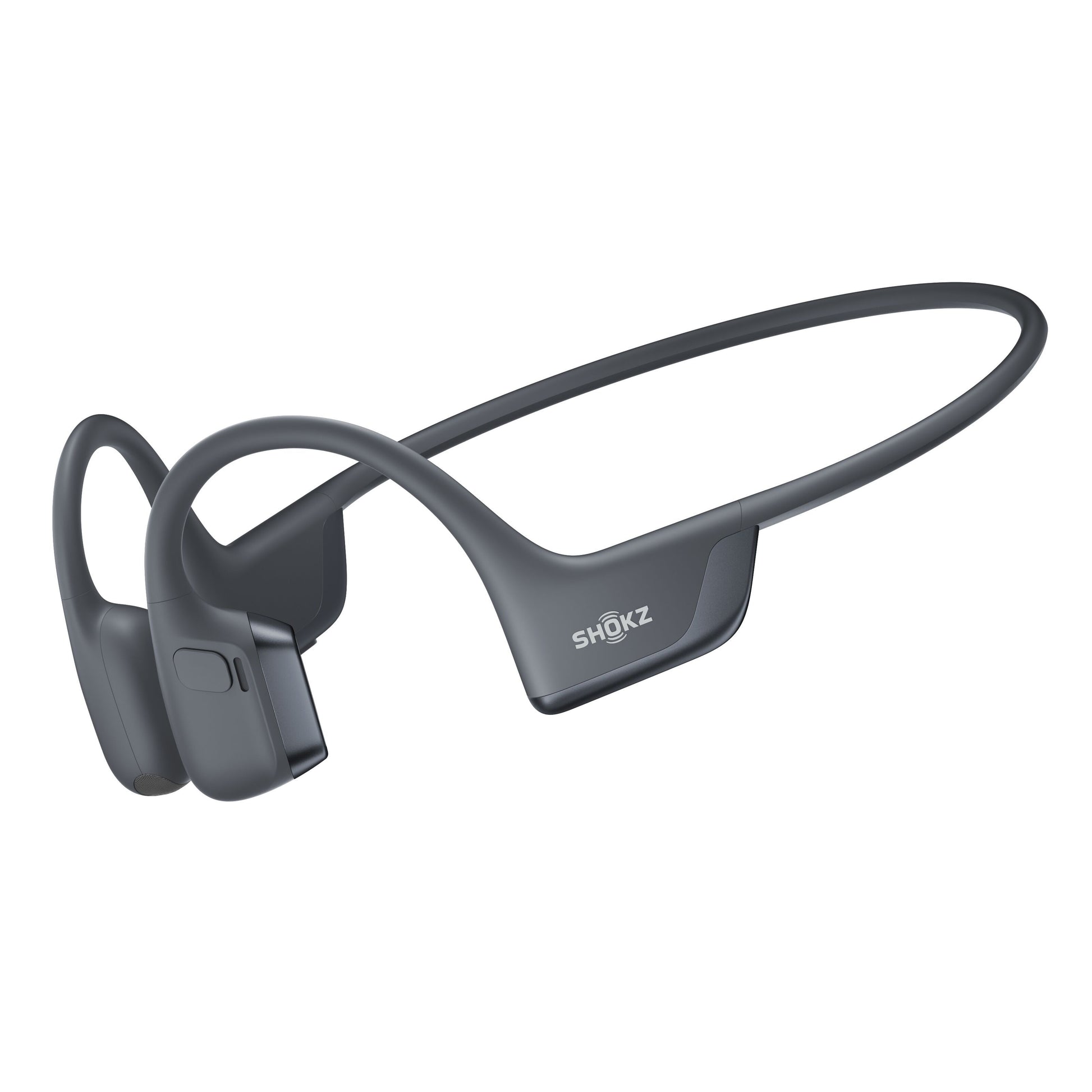 Shokz OpenRun Pro 2 trådløse hovedtelefoner, knogleledning, åbent øre-design, fleksibel nakkebøjle, sort.