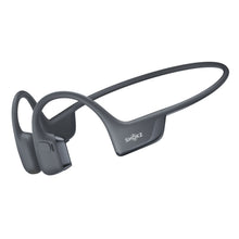 Shokz OpenRun Pro 2 trådløse hovedtelefoner, knogleledning, åbent øre-design, fleksibel nakkebøjle, sort.
