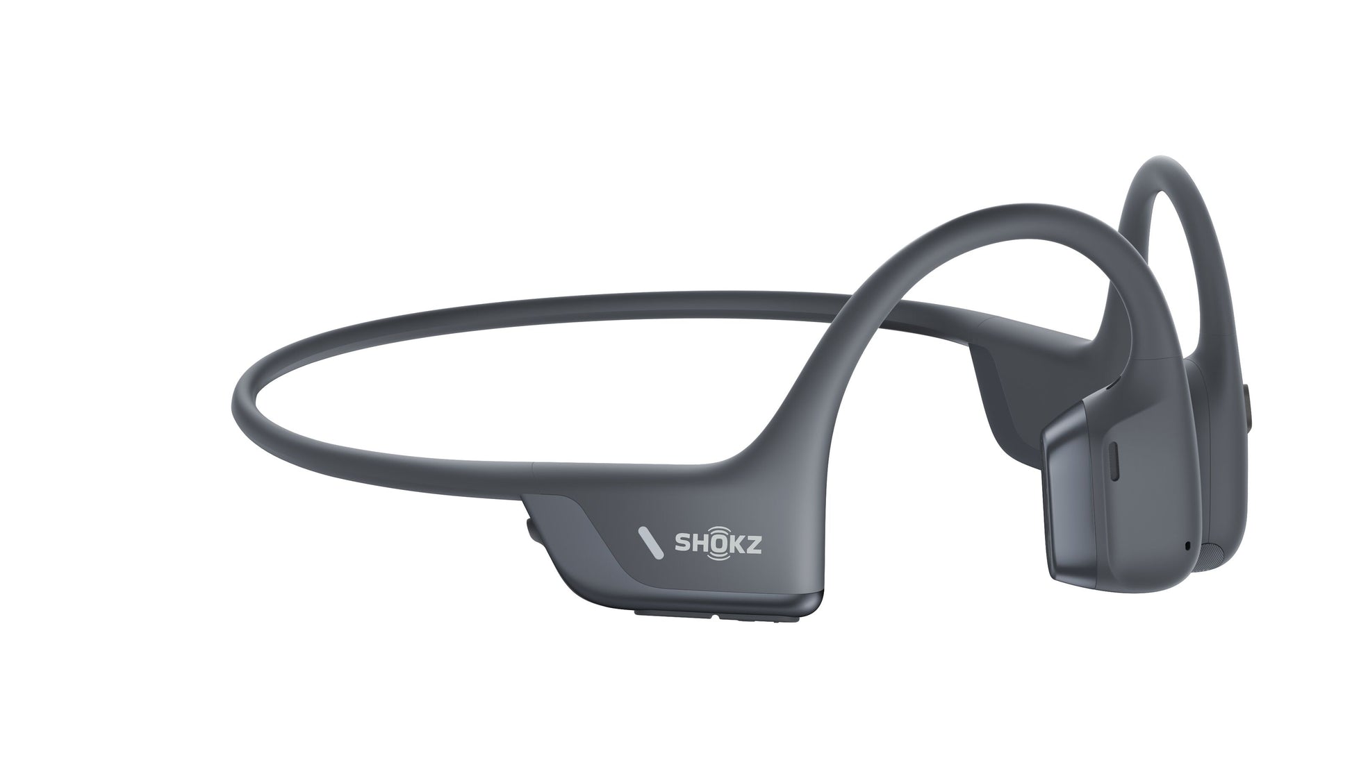 Shokz OpenRun Pro 2 Mini trådløse hovedtelefoner sort med flot design og benledningsteknologi.