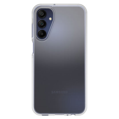 Otterbox Reager cover til Galaxy A15/A15 5G gennemsigtig, bagside med tre lodrette kameraer i øverste venstre hjørne.