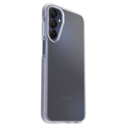 Otterbox Reager etui til Galaxy A15/A15 5G gennemsigtig med synlige tre lodrette kameraer øverst til venstre.