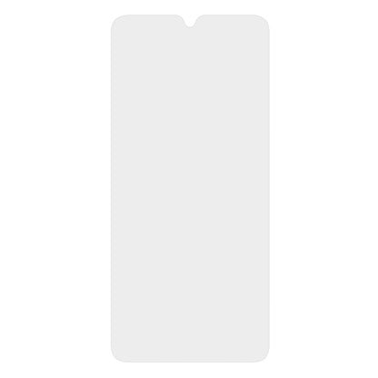 Gråt, lodret rektangel med afrundede hjørner og top-midter notch til Samsung A05s Linocell Elite Extreme skærmbeskyttelse.