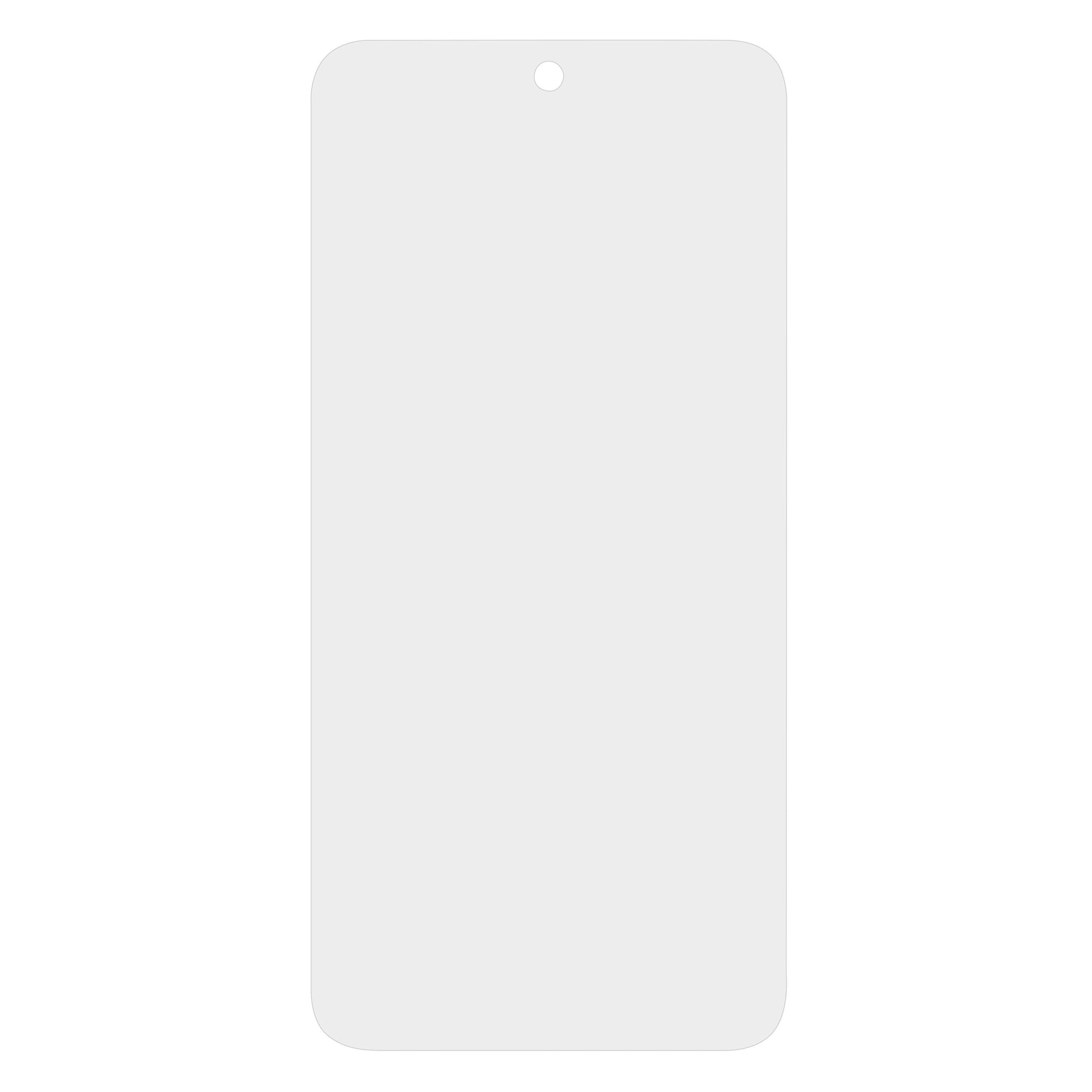Elite Extreme Skærmbeskyttelse til Samsung A35/A55 gråt hærdet glas, vertikalt, afrundede hjørner, topudskæring.