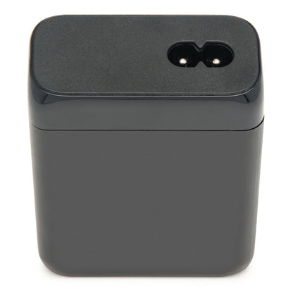 Linocell Premium GaN Multioplader PD 3.0 100 W, sort, rektangulær oplader med glat finish, stikindgang på toppen.
