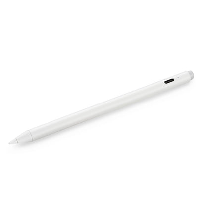 Kobo Stylus 2 digital pen hvid, spids spids, flad kant, sort knap, USB-C opladning, til Kobo Stylus 2.