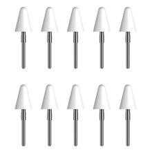 Kobo Stylus 2 Ekstra spidser, hvid, metalaksler, 10-pak udskiftningsspidser i to rækker.