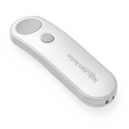 Kobo stylus i hvid med to grå knapper, kompatibel med Kobo Trådløs sideomskifter til Kobo e-læser.