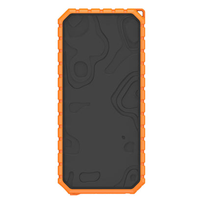 Xtorm Robust XR202 Xtreme Powerbank 20000 mAh, sort med orange kant, rektangulær, afrundede hjørner, IP65.