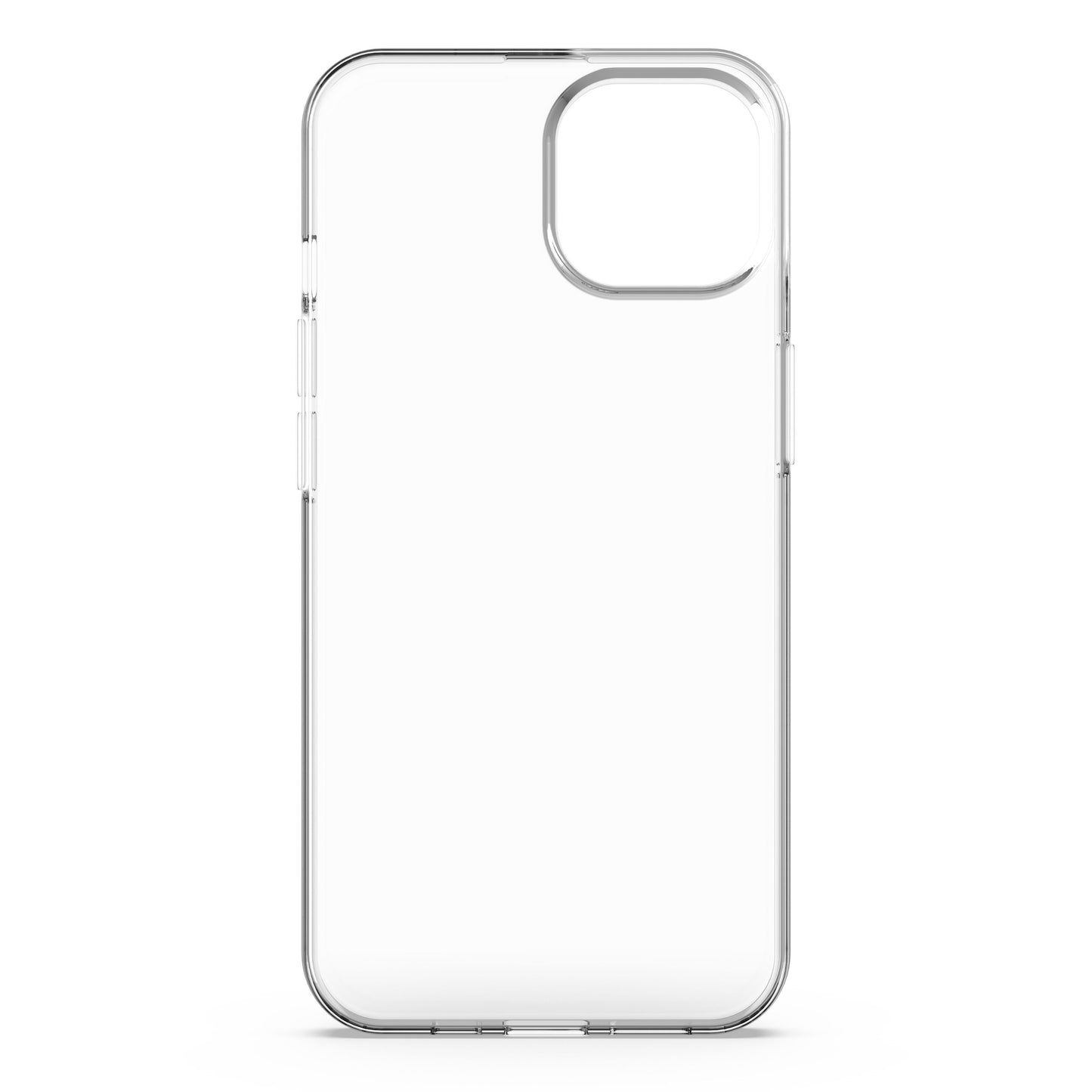 Linocell Second Skin cover til iPhone 13/14/16e klar, ekstra tyndt med afrundede kanter, udskæringer og antibakteriel overflade.