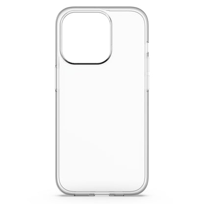 Second Skin ekstra tyndt cover til iPhone 14 Pro klar med forstærkede kanter og stort rektangulært kamerahak.