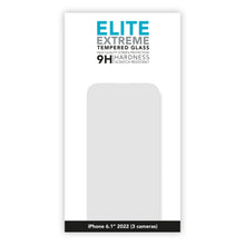 Elite Extreme skærmbeskyttelse til iPhone 14 Pro 6.1" (2022), hærdet glas, 9H ridsebestandig, til tre kameraer.