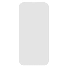 Skærmbeskyttelse til iPhone 14 Pro, hærdet glas, ridsebeskyttelse, lysegrå ramme, afrundede kanter.