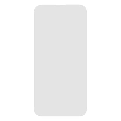 IPhone 14 Pro Max med top-notch og farverig loading-animation, Linocell Elite Extreme skærmbeskyttelse monteret.