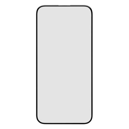 Linocell Elite Extreme Curved skærmbeskyttelse til iPhone 14 Pro Max vist på tegnet mobil med grå skærm og afrundede kanter.