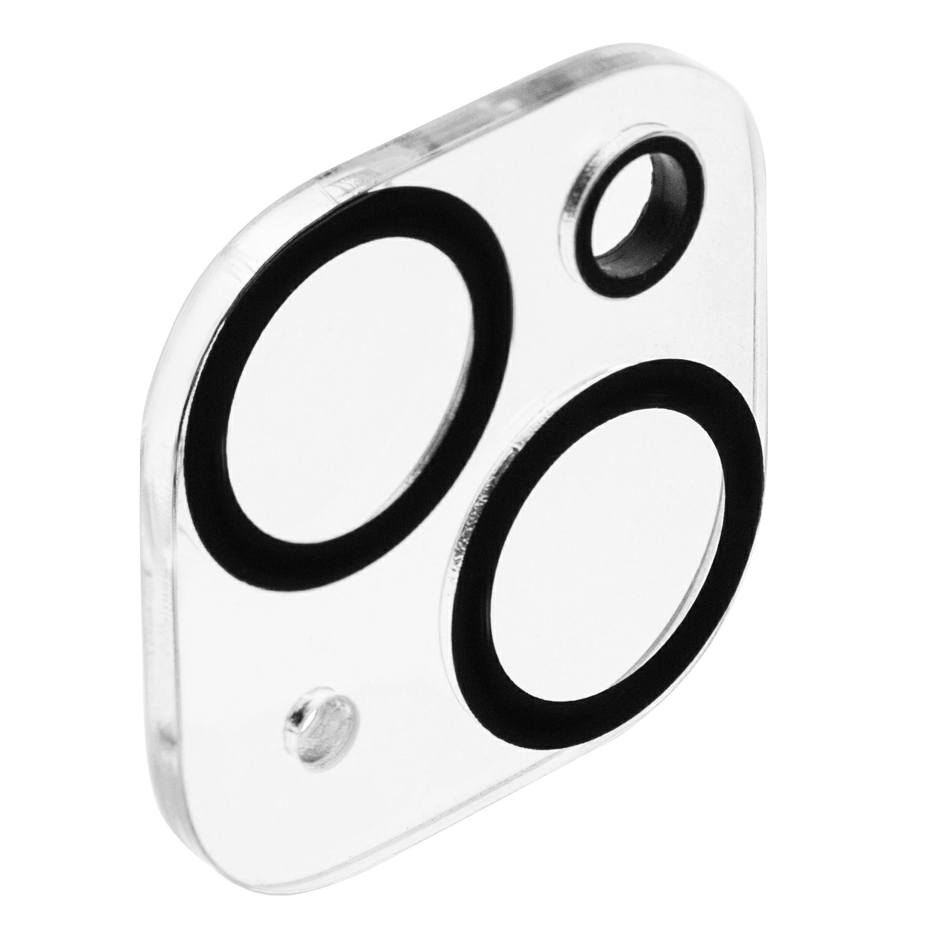 Elite Extreme kamerabeskyttelse til iPhone 14/14 Plus sort ring hærdet glas.