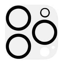 Kameramodul med fire sorte og én hvid cirkel til iPhone 14 Pro/14 Pro Max Elite Extreme Beskyttelse.