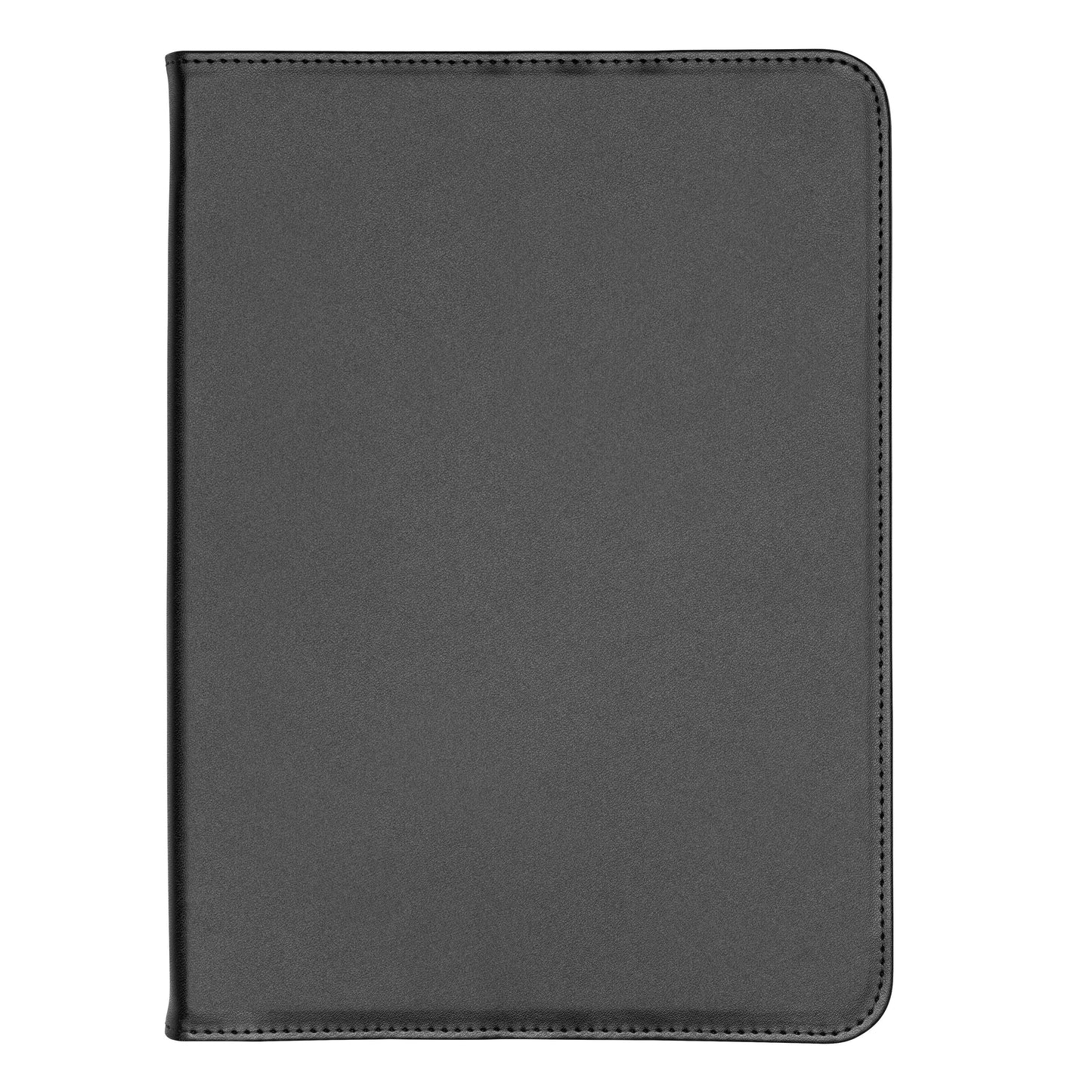 Sort lukket lædercover med afrundede hjørner til iPad 10,9" (10. generation), slankt design.