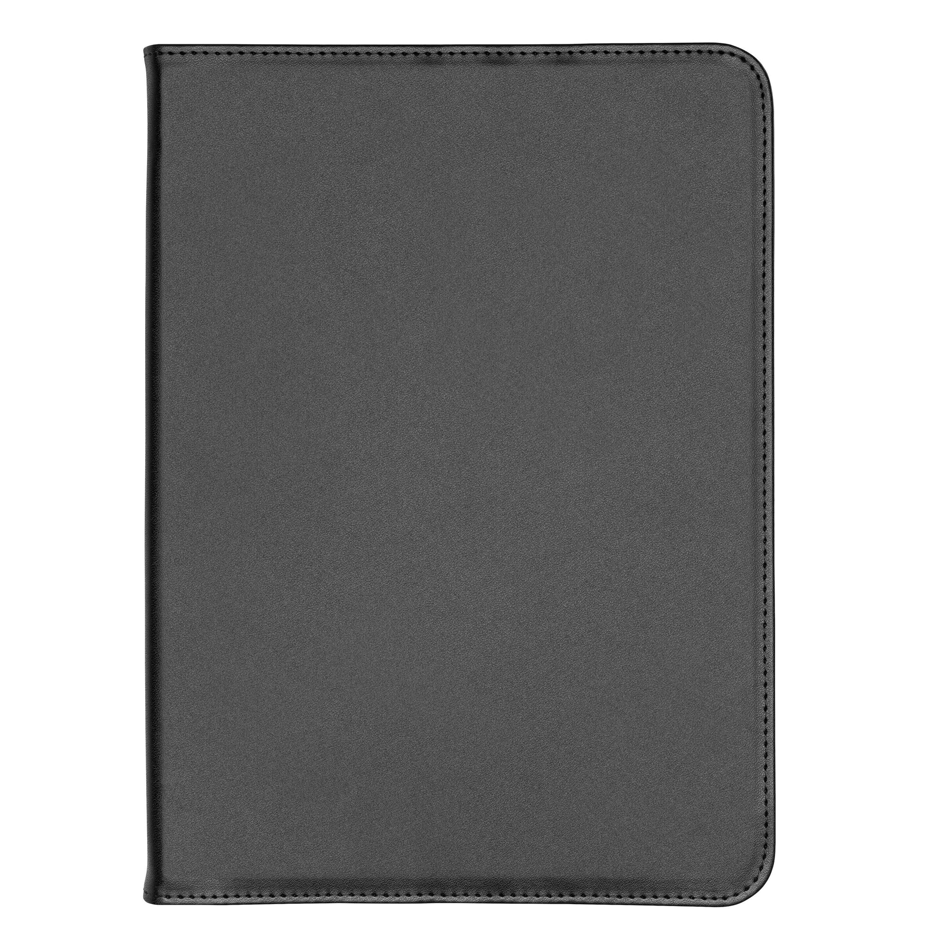 Sort lukket lædercover med afrundede hjørner til iPad 10,9" (10. generation), slankt design.