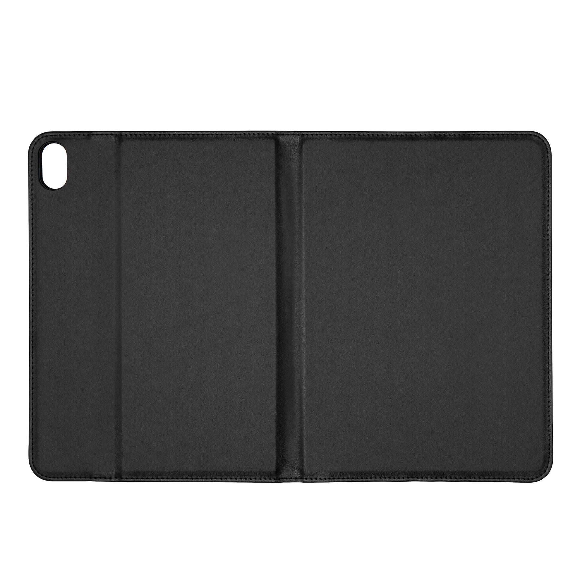 Slank Swivel cover til iPad 10,9" (10. generation) sort, tri-fold design, kamerahul øverst til venstre.