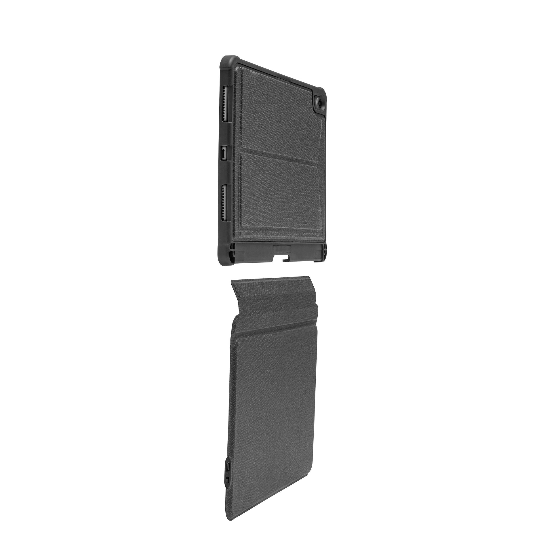 Sort tastaturcover til iPad 10,9" Gen 10 og 11 med tekstureret overflade og præcise udskæringer, til covers vises.