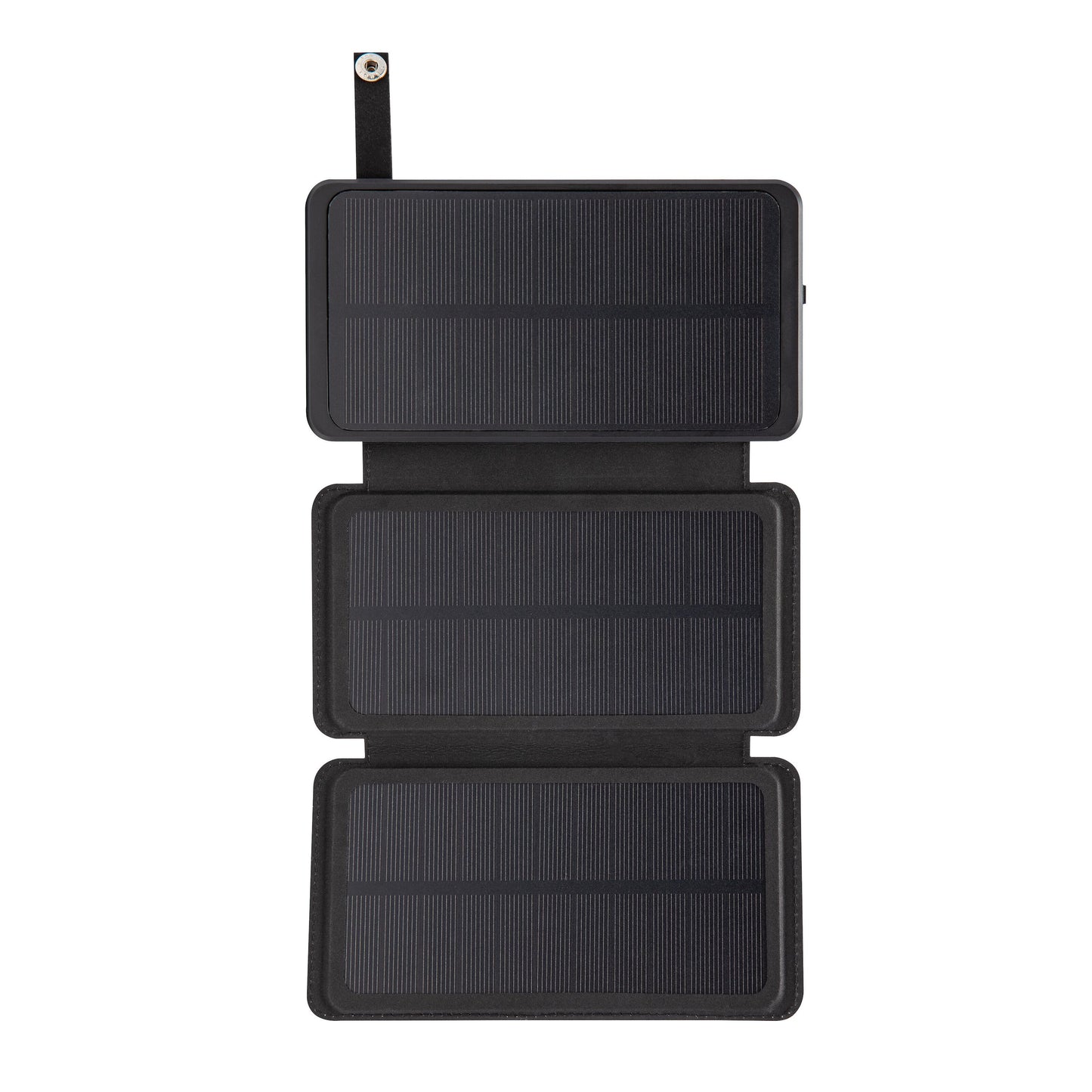 Linocell foldbar sort solcelleoplader 20W tre sektioner metaløje til ophæng 8000 mAh kompatibel med Linocell.
